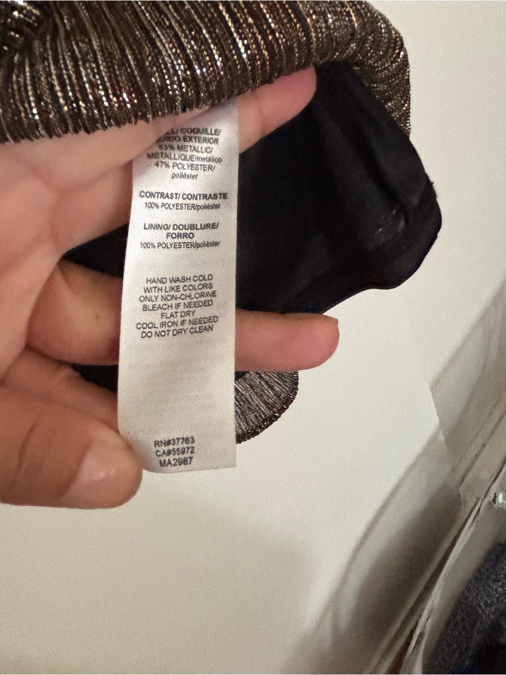 Laundry By Shelli Segal Black and Metallic Pleated Dress with Bow Size 10 - Picture 8 of 10